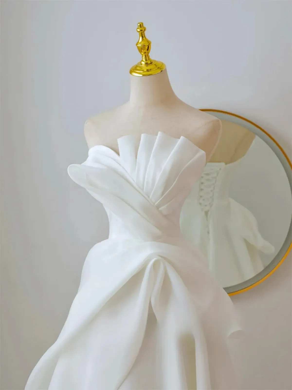 A Line White Wedding Dresses, A Line White Prom Formal Dresses