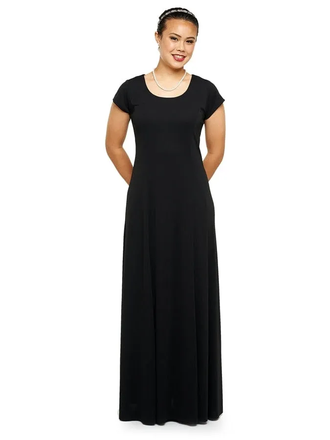 ABIGAIL (Style #114) - Scoop Neckline, Short Sleeve Dress