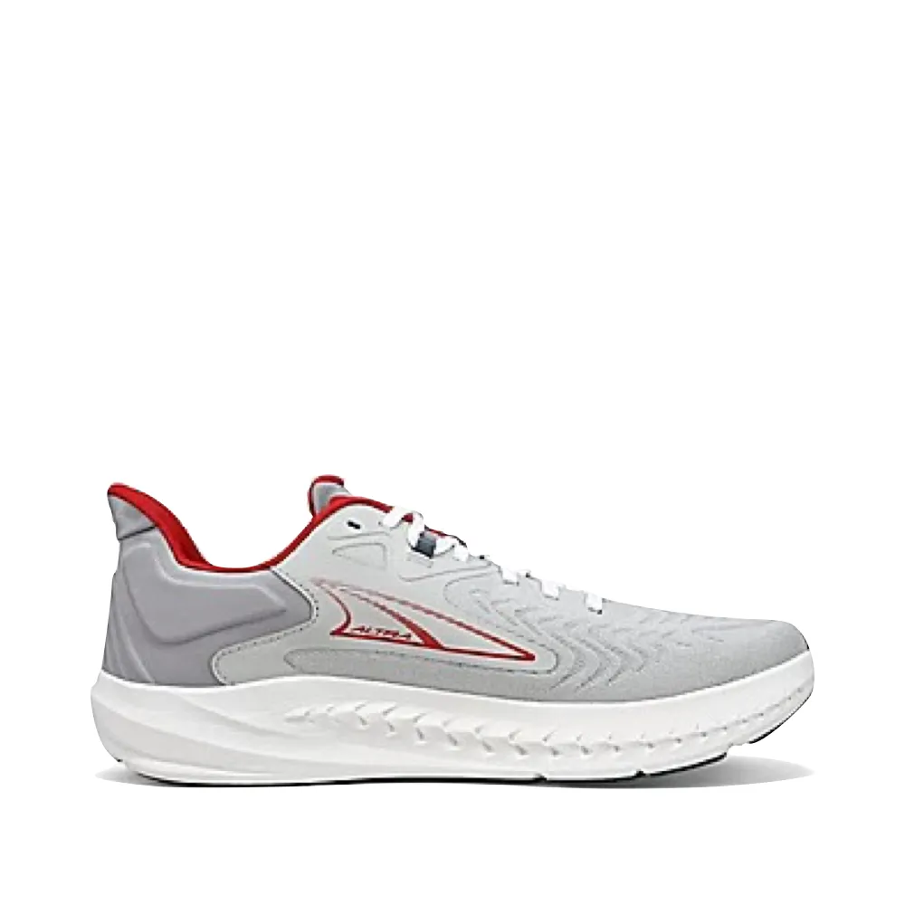 Altra Men's Torin 7 Sneaker in Gray/Red