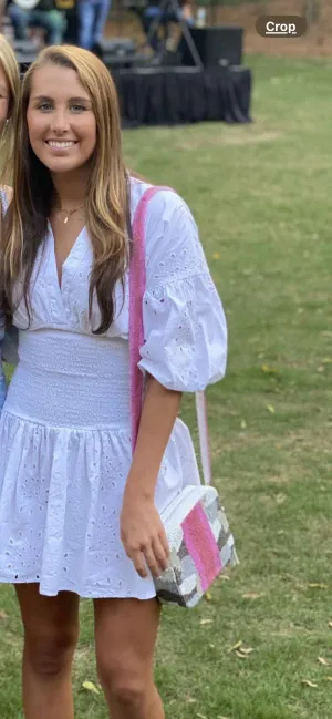 ASOS White Embroidered Dress