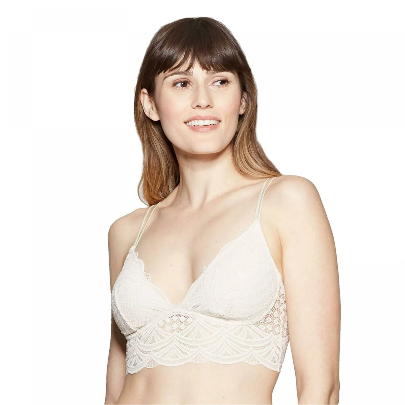 Auden Women's Longline Lace Bralette Bra