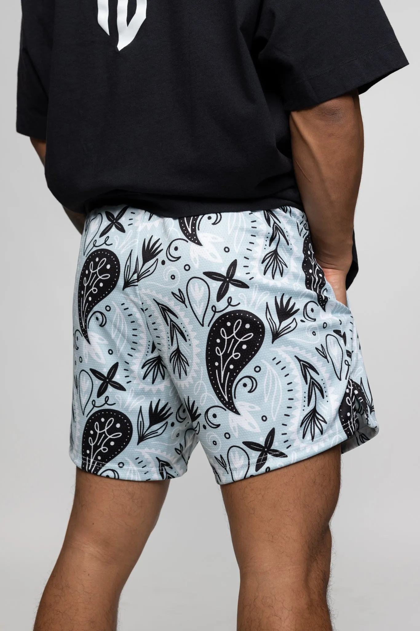 Bandana Mesh Training Short (5" Inseam) - Ice