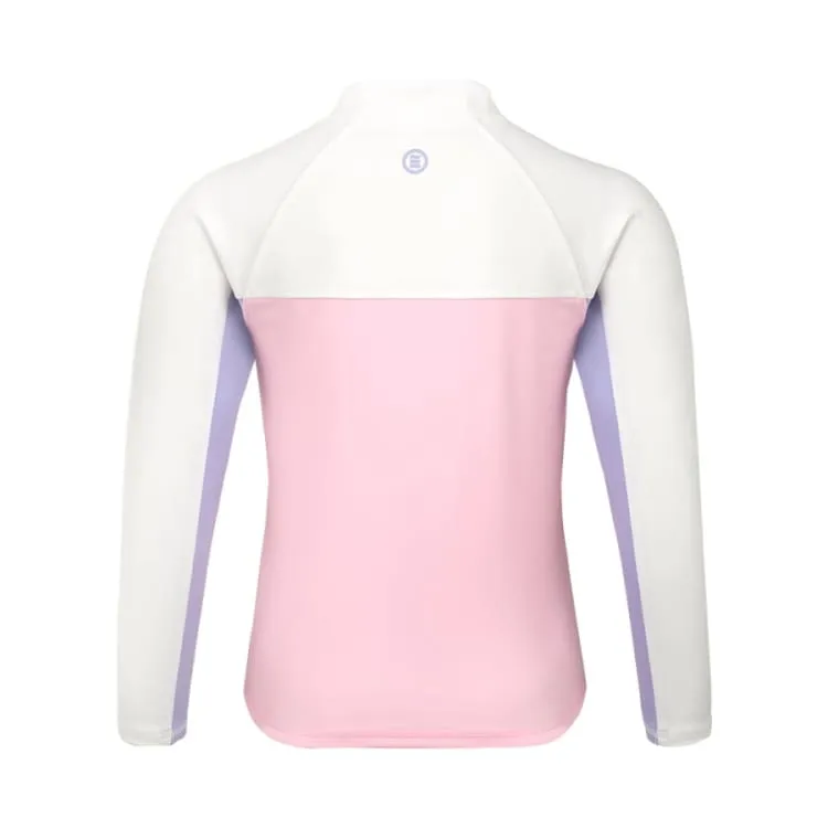 Barrel Kids Romantic Motion Zip-Up Rashguard-PINK