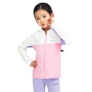 Barrel Kids Romantic Motion Zip-Up Rashguard-PINK