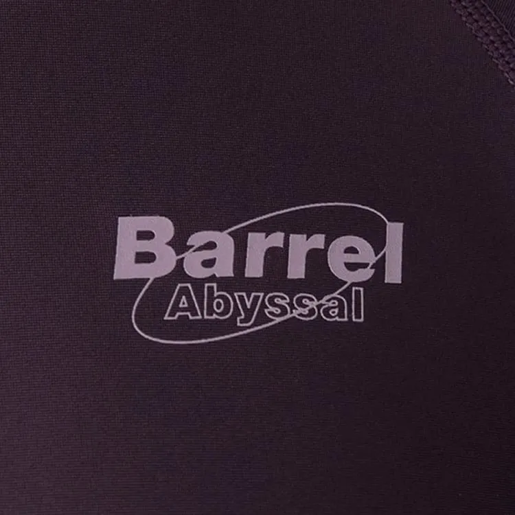 Barrel Mens Abyssal Short Sleeve Rashguard-OLD BURGUNDY