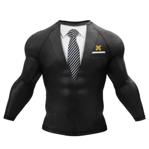 Black Tuxedo BJJ Rash Guard