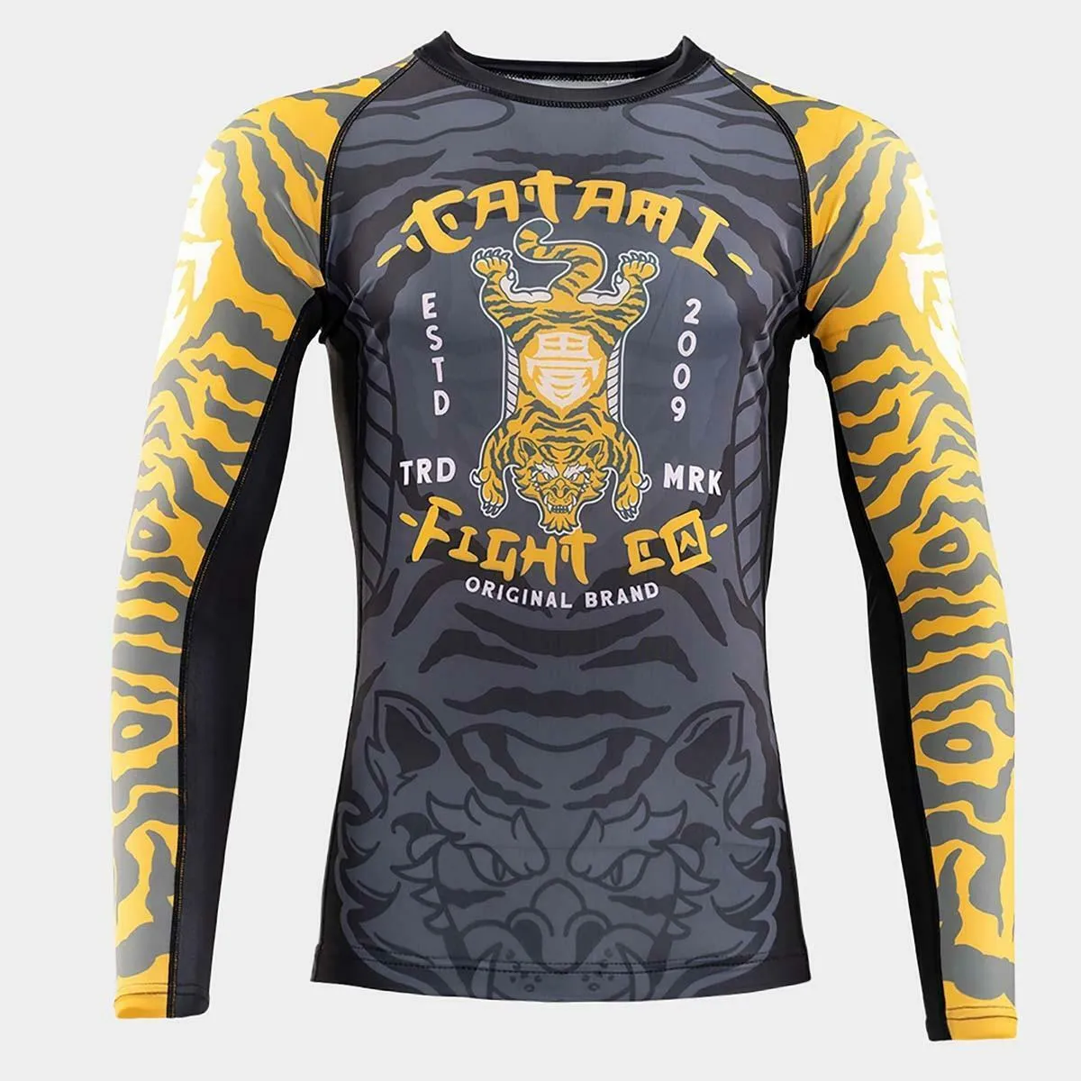 Black/Yellow Tatami Flying Tiger Eco Tech Recycled Rash Guard