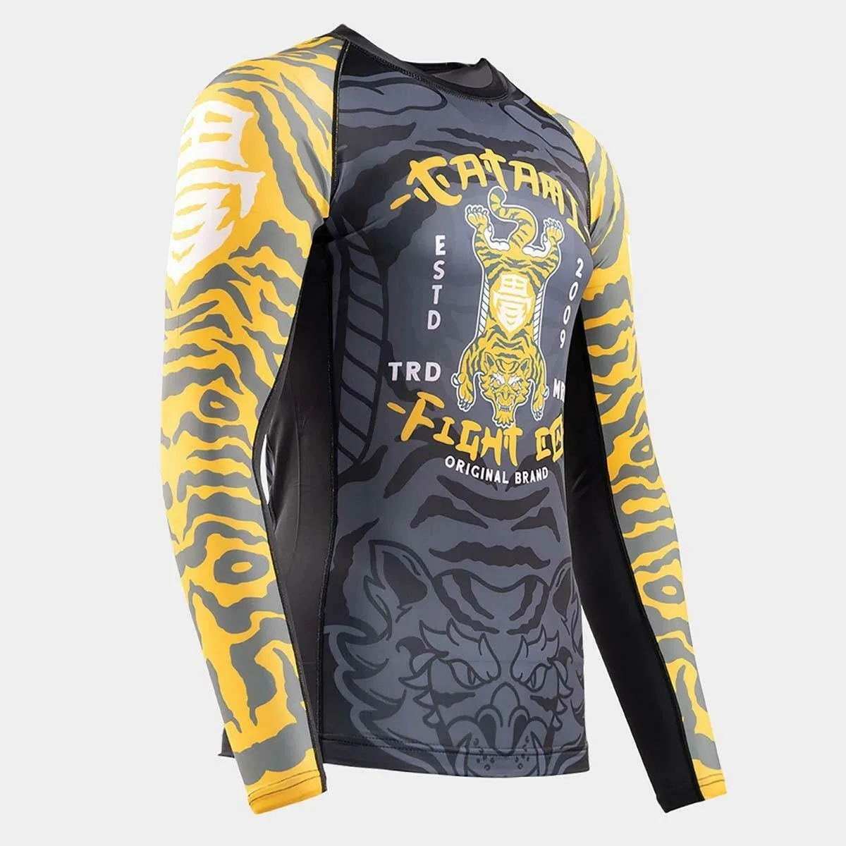 Black/Yellow Tatami Flying Tiger Eco Tech Recycled Rash Guard