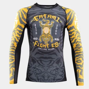 Black/Yellow Tatami Flying Tiger Eco Tech Recycled Rash Guard