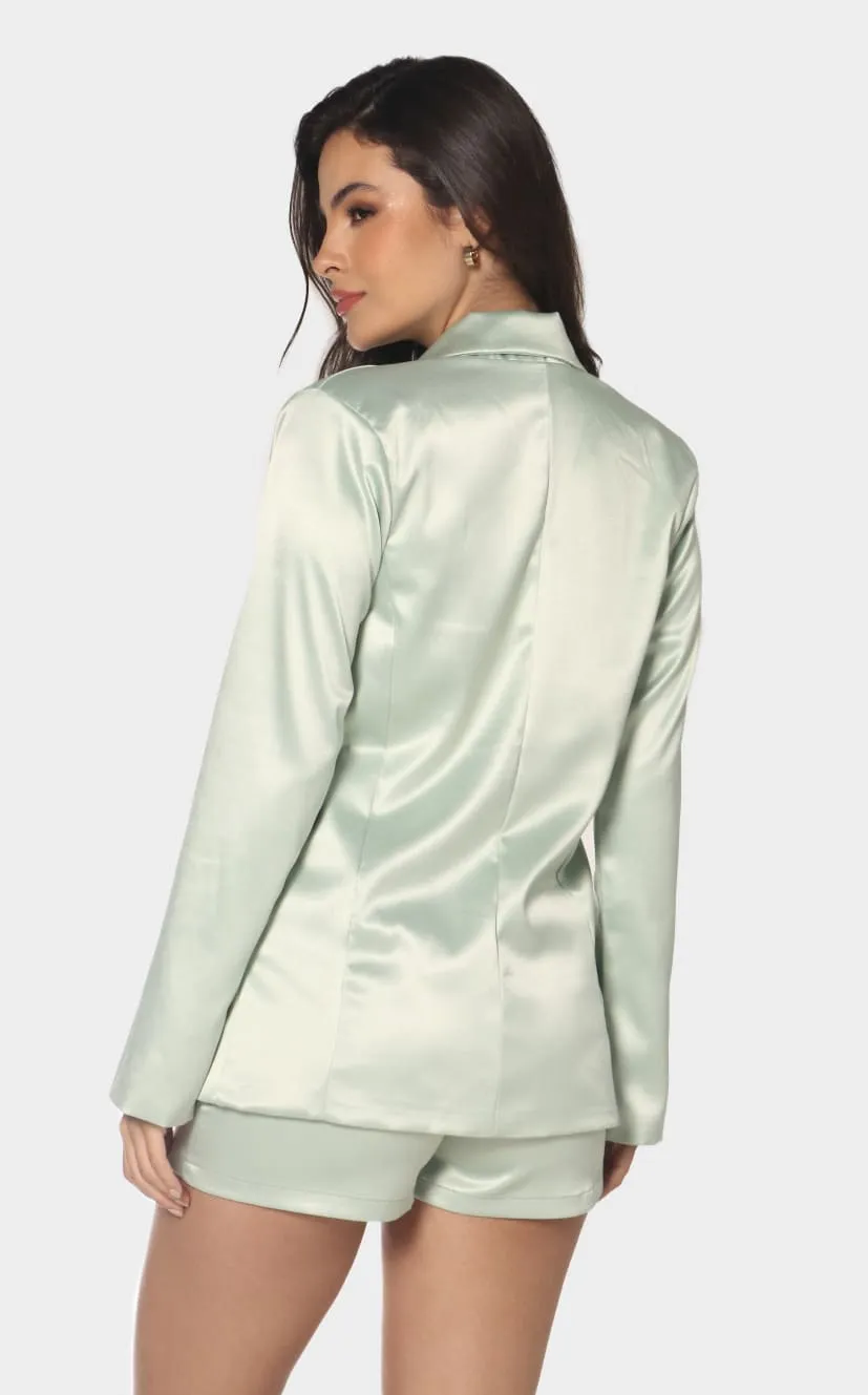 Blazer Verde Tipo Sastre