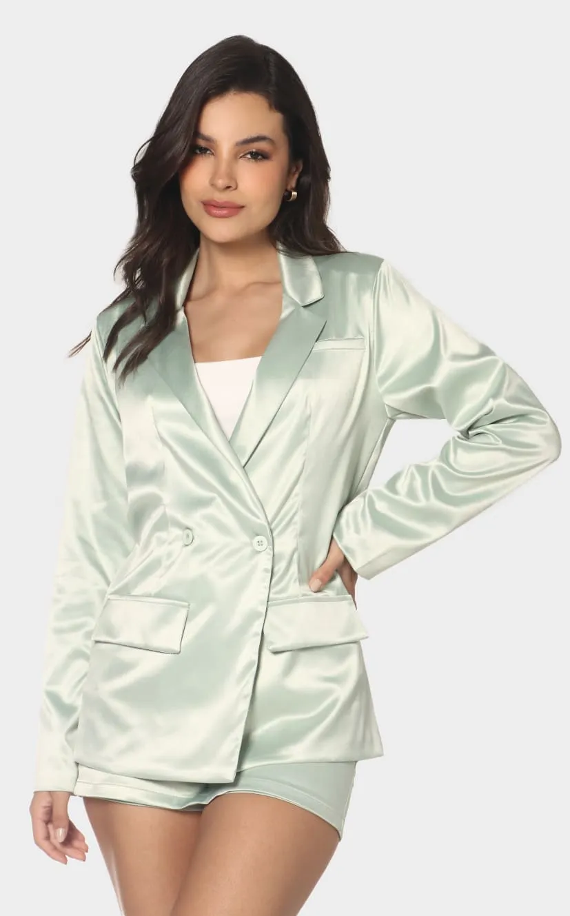 Blazer Verde Tipo Sastre