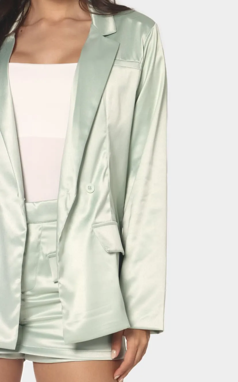 Blazer Verde Tipo Sastre