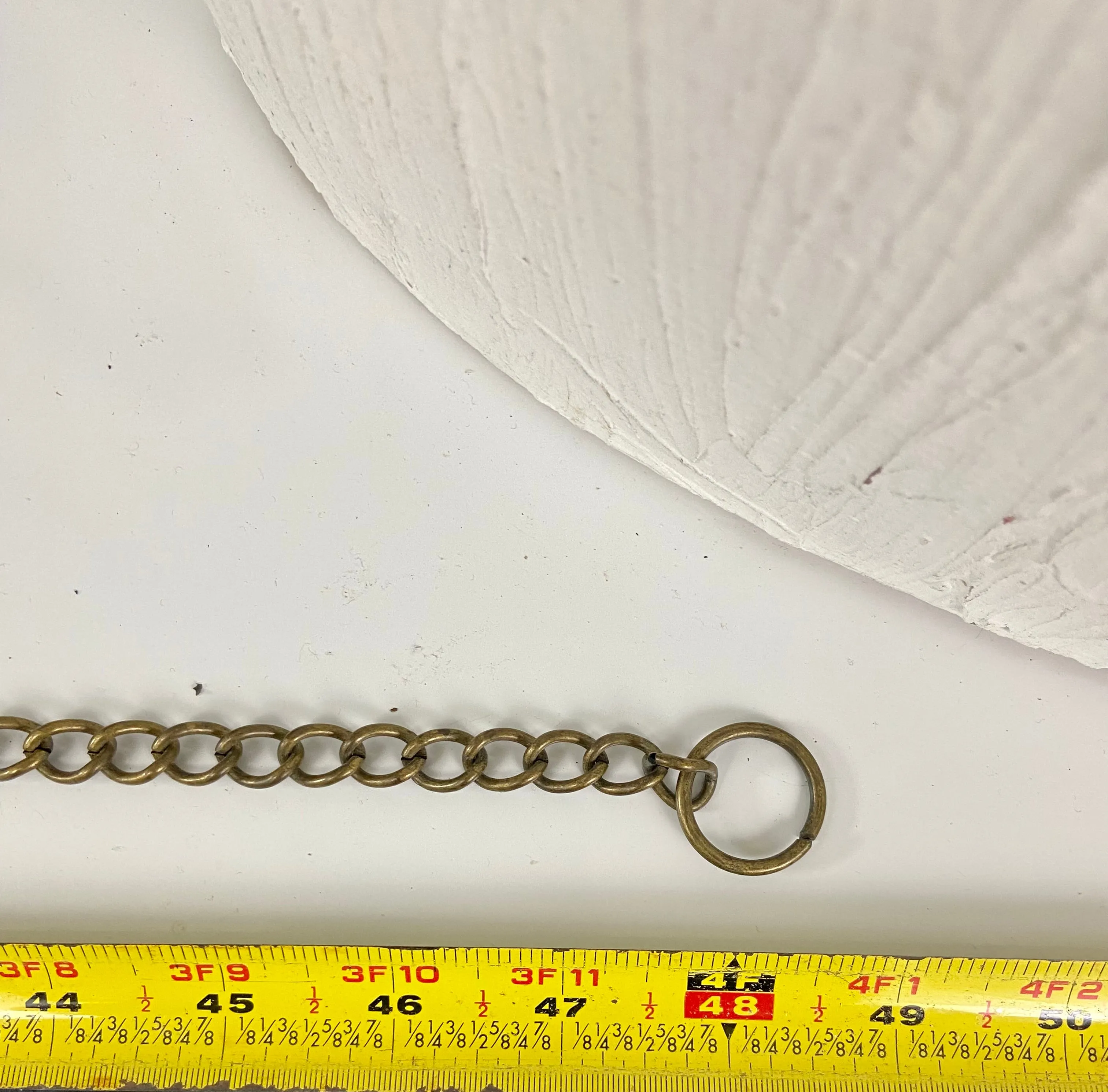 Bronze hammered circle belt
