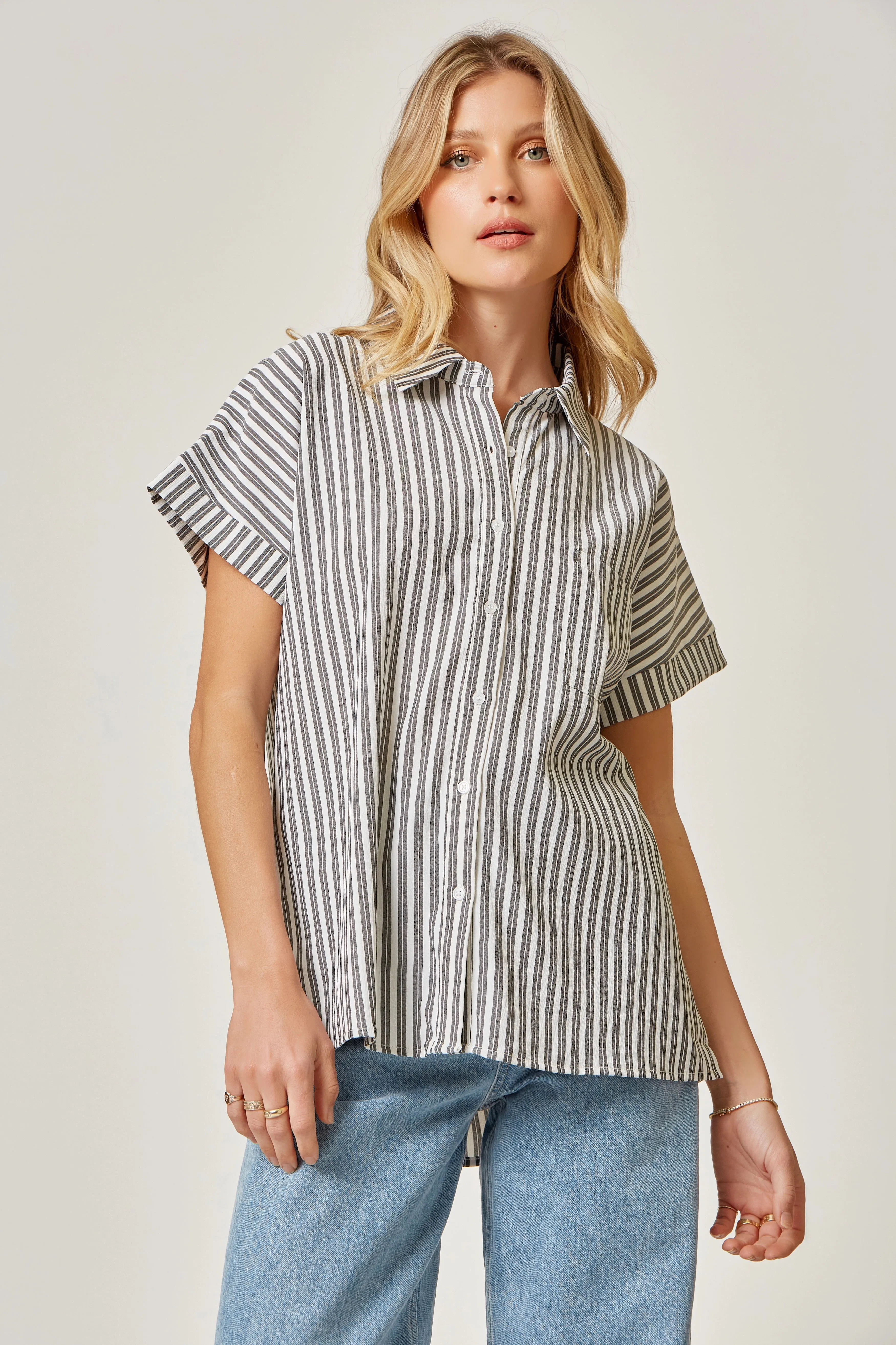Called You Too Late Button Down