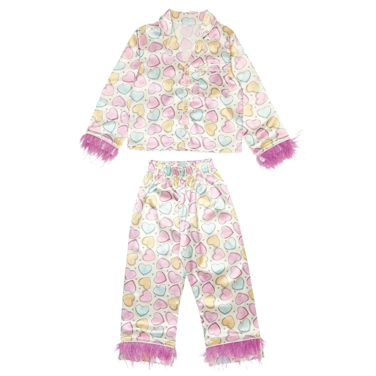 CANDY HEARTS FEATHER SET