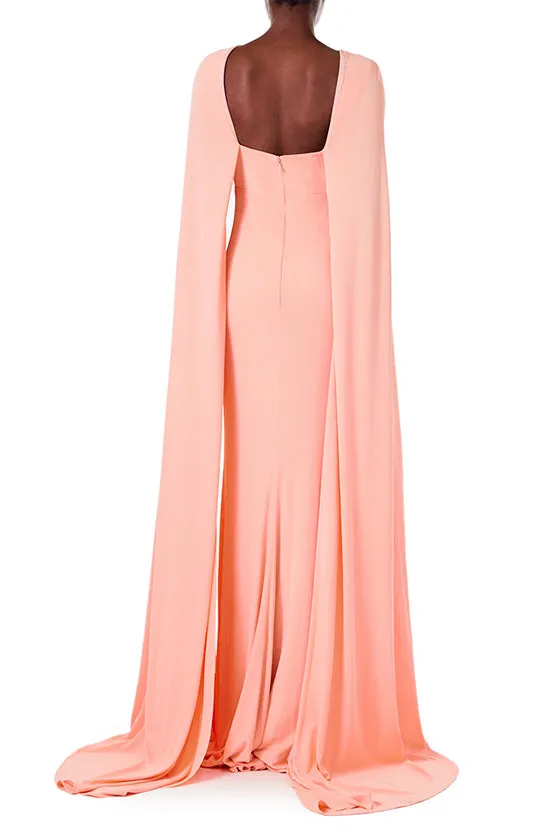 Cape Sleeve Gown