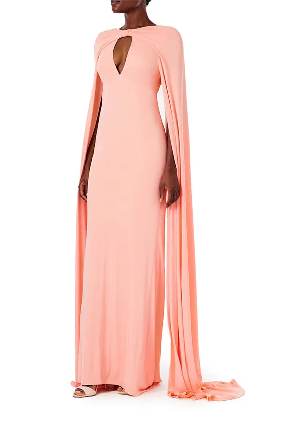 Cape Sleeve Gown