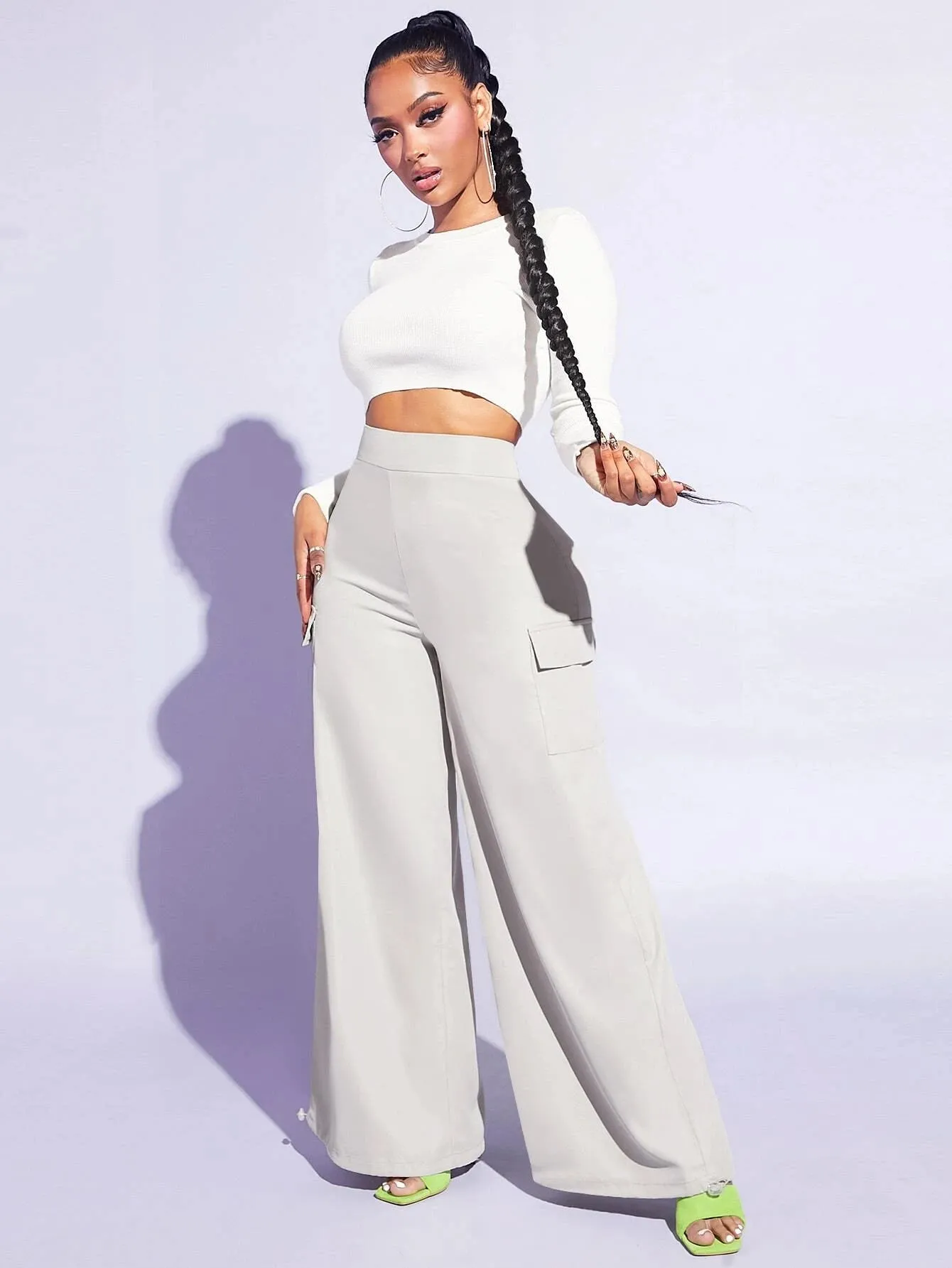 Casual Loose Pocket Side Pant