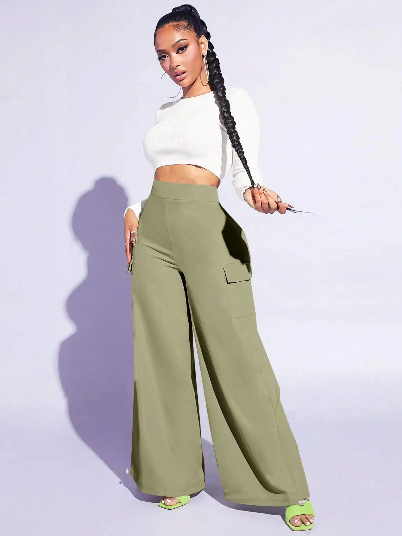 Casual Loose Pocket Side Pant