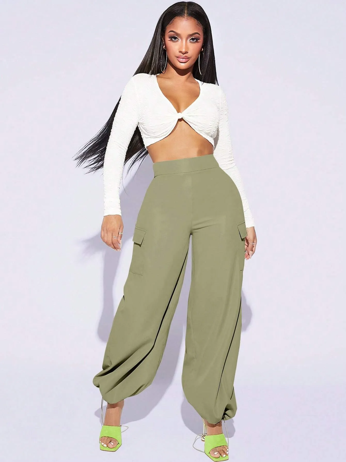 Casual Loose Pocket Side Pant