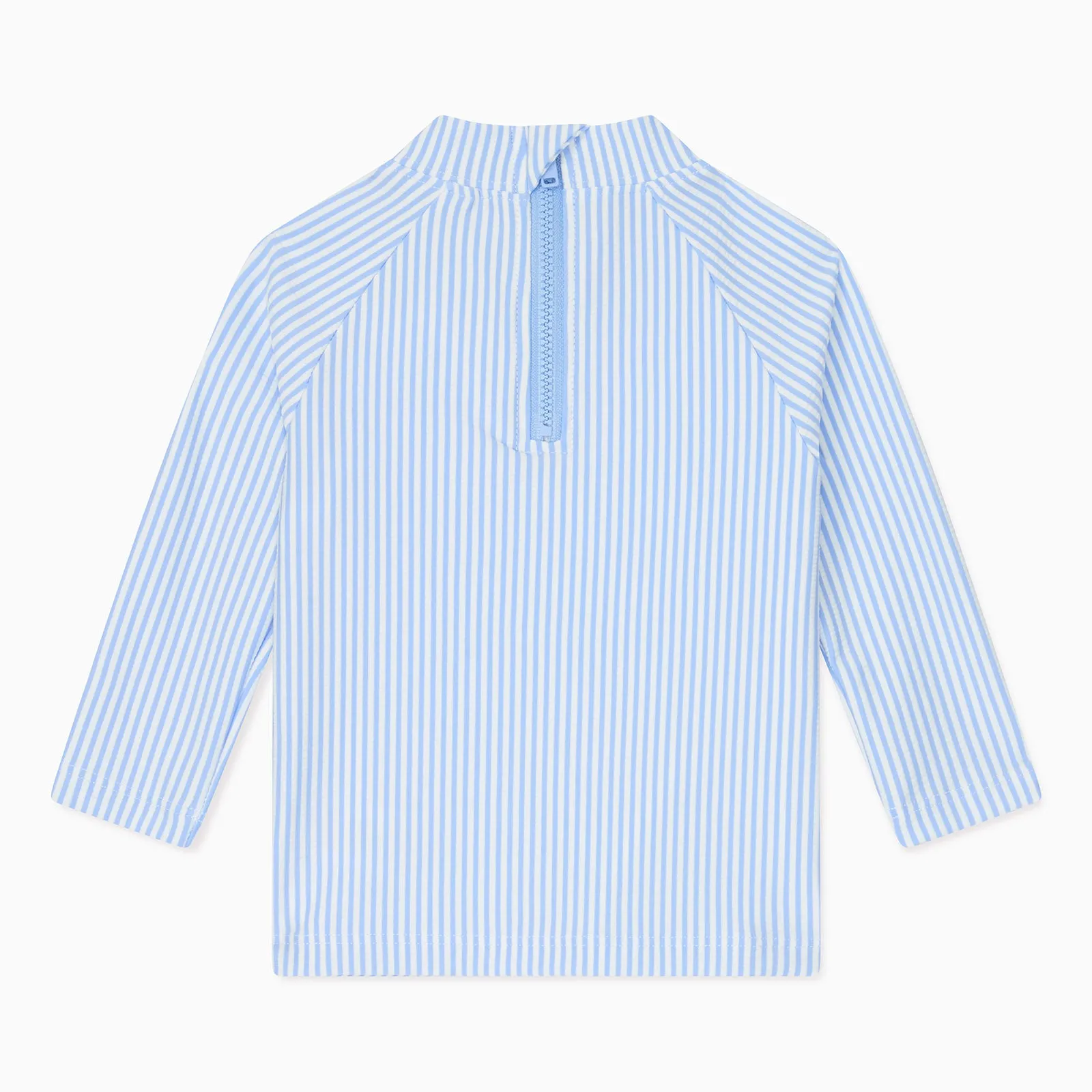 Cloud Stripe Seersucker Rashguard