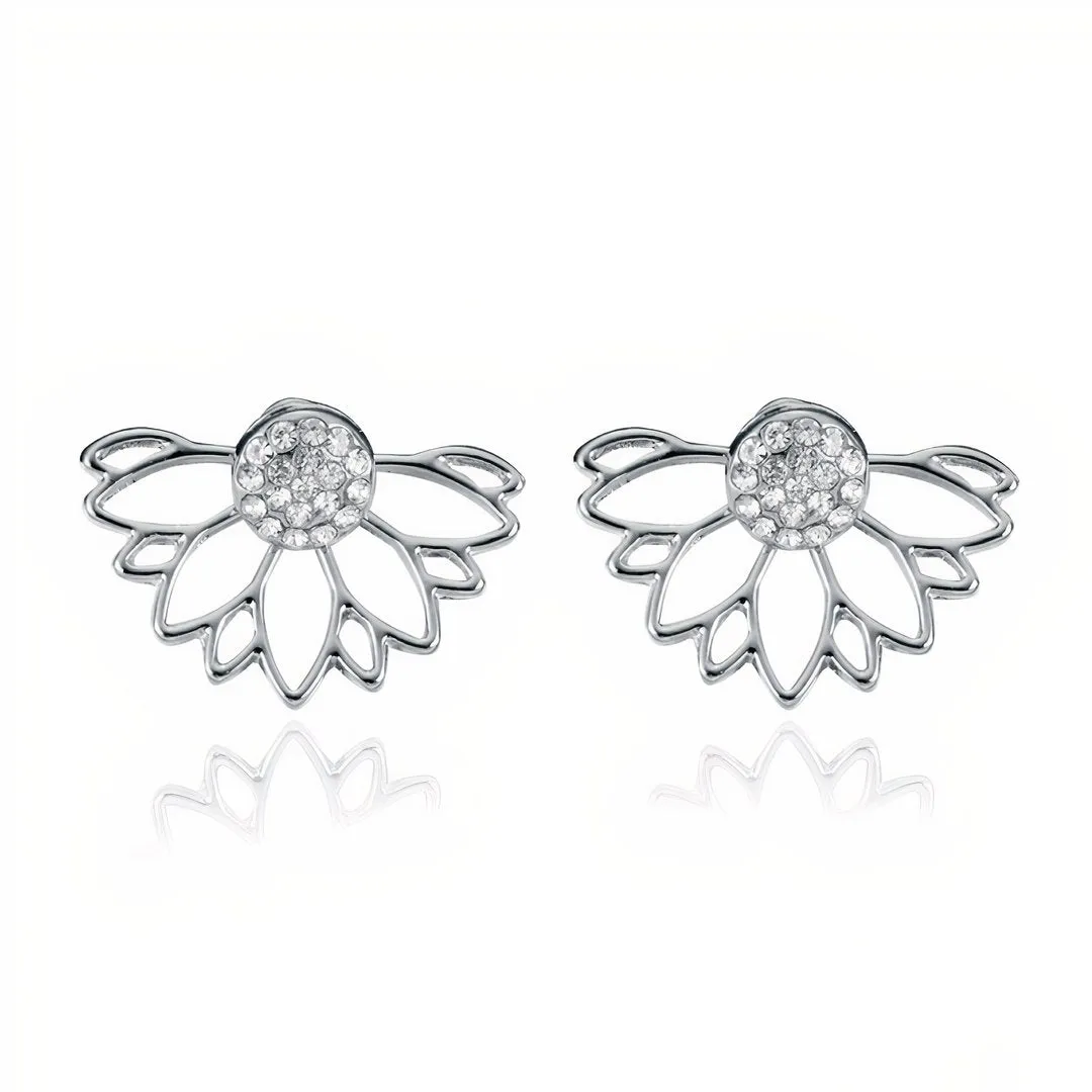 Crystal -Silver Earrings