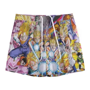 DBZ Goku Gohan Goten Super Saiyan Kamehameha Color Design  Mesh Shorts
