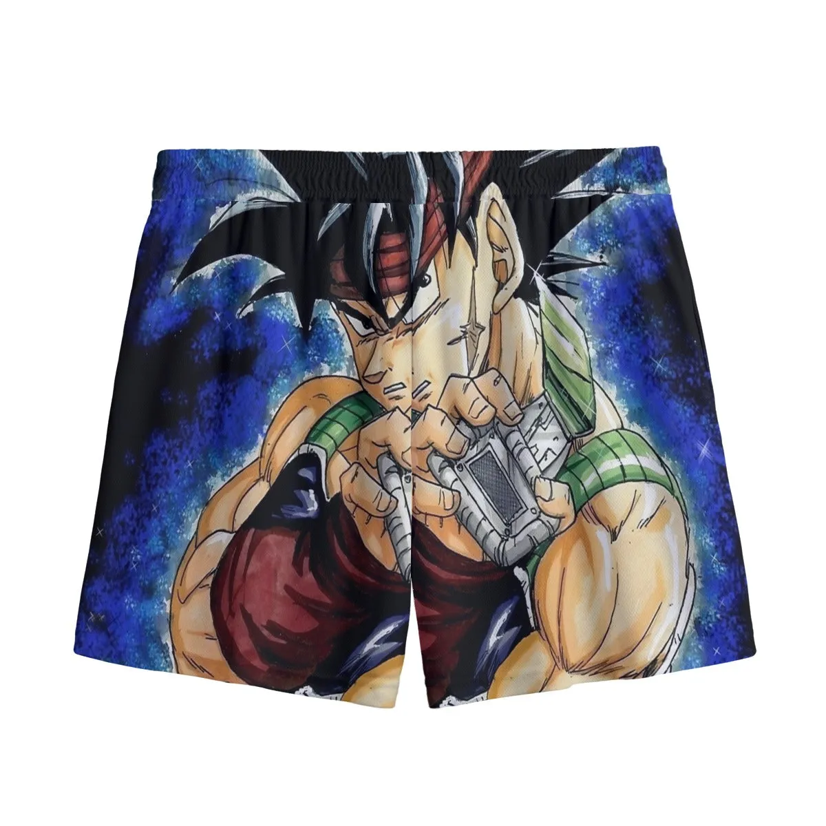 Dragon Ball Bardock Super Saiyan Goku Father Warrior Color Streetwear Mesh Shorts