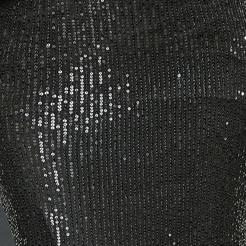 Elegant Black Mermaid Evening Dress with Lantern Sleeves and Sequin Belt