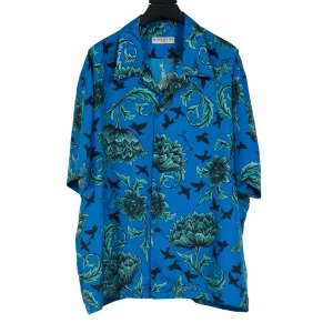 Floral Printed Silk Hawaiian Shirt
