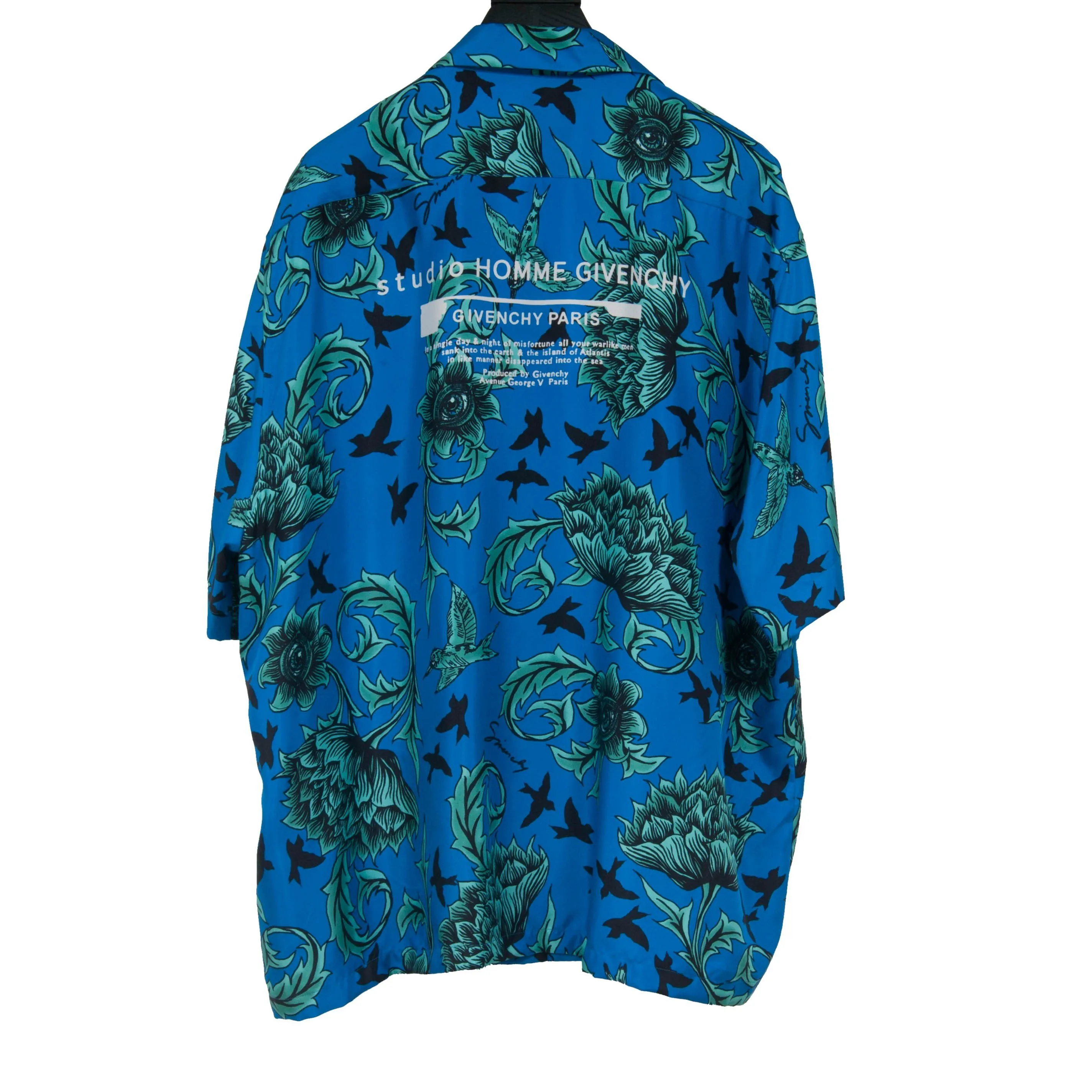 Floral Printed Silk Hawaiian Shirt