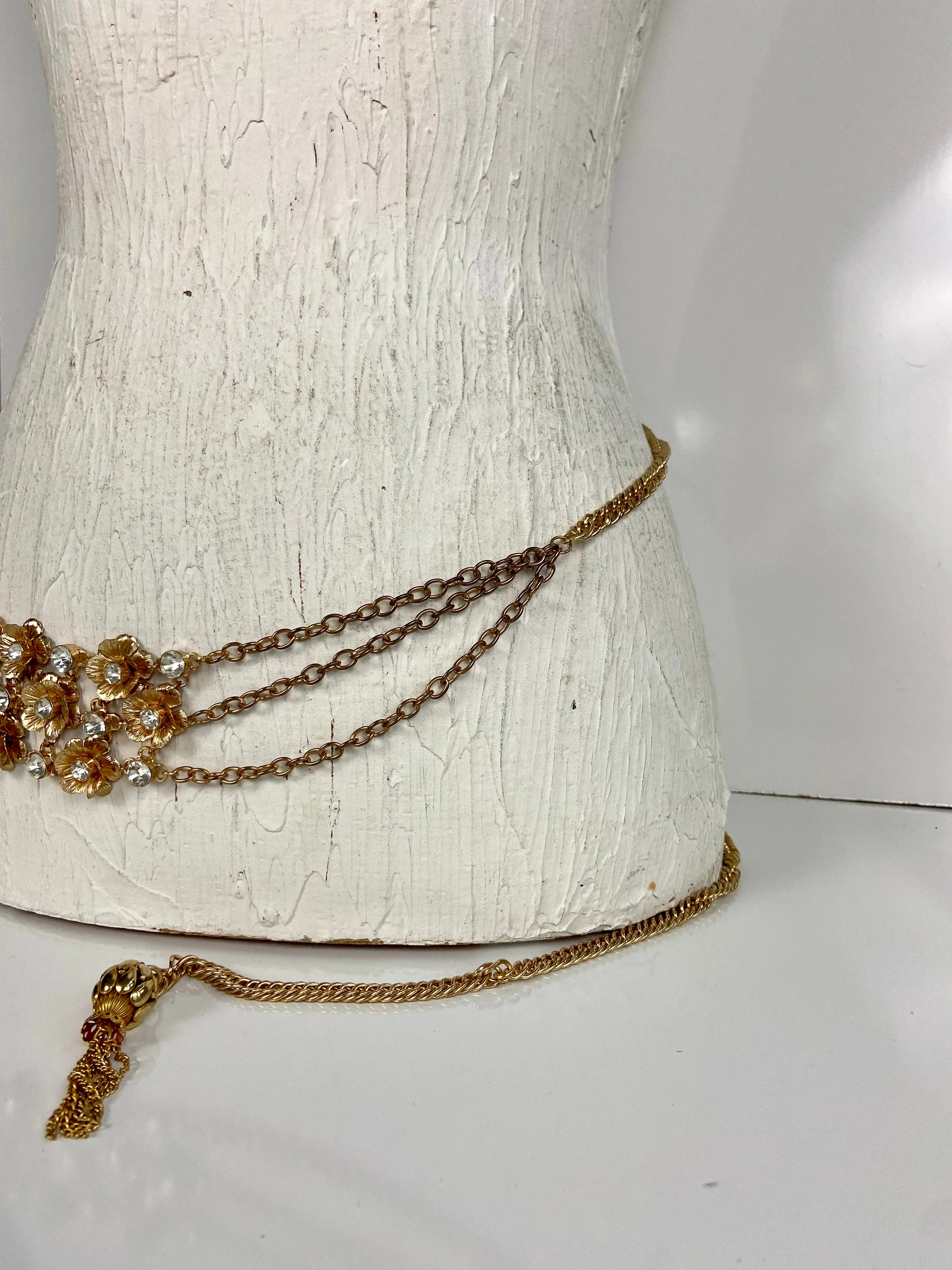 Golden vintage belt