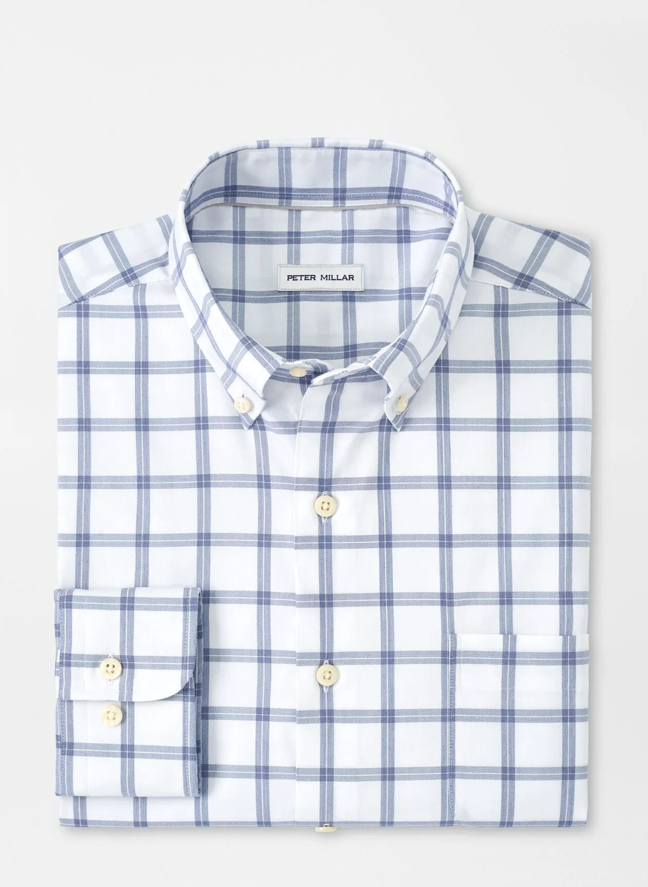 Gorham Crown Lite Cotton-Stretch Sport Shirt - White