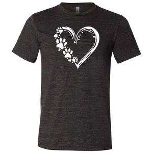 Heart With Paws Shirt Unisex