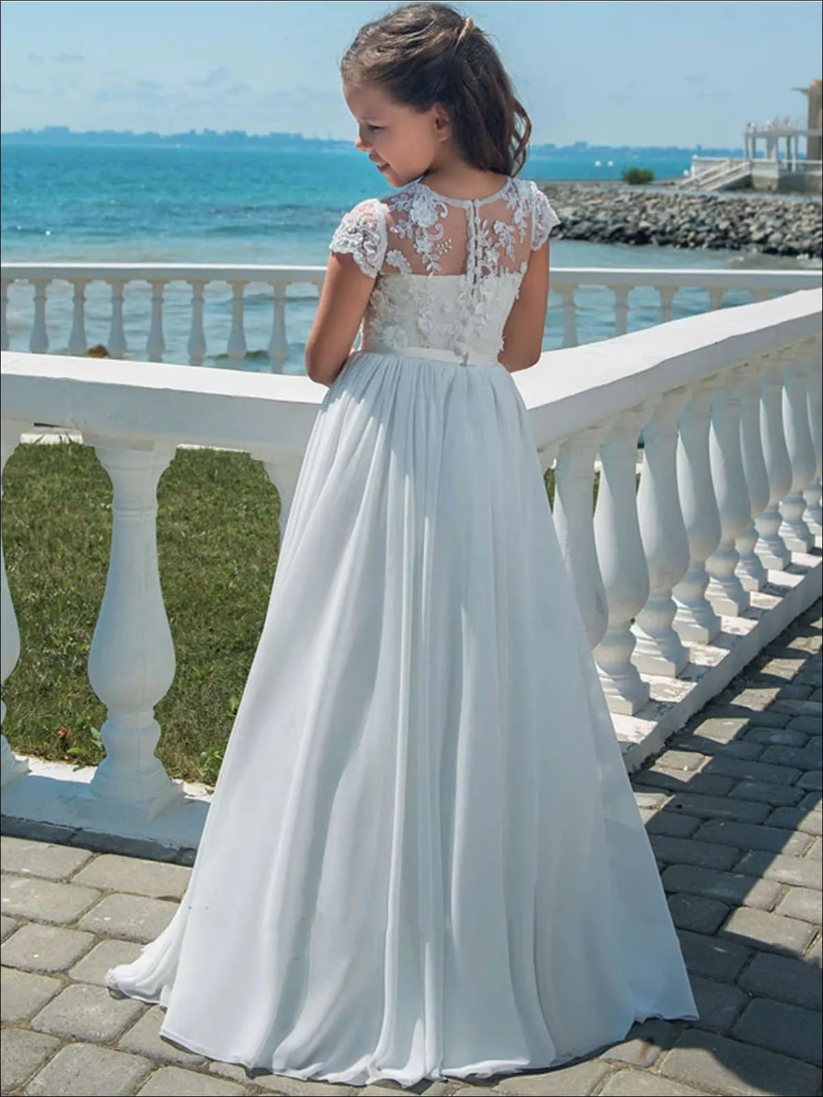 In Walked An Angel Drape Communion Gown