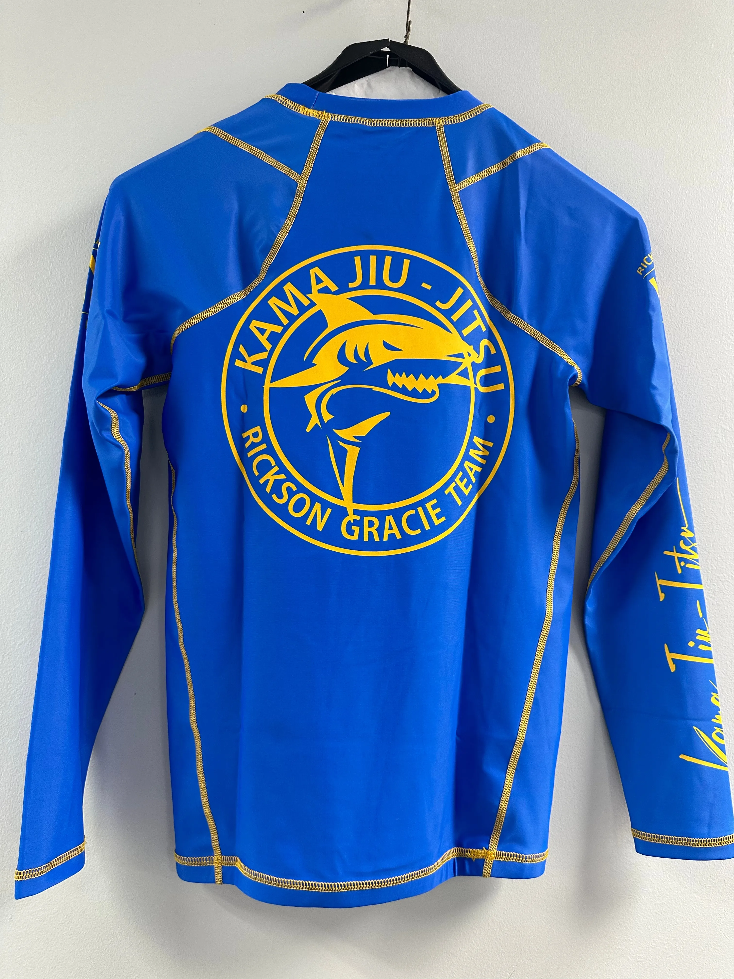 KJJ “Classic” Rash Guard Blue Long Sleeve