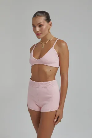 Knit Bralette - Blush