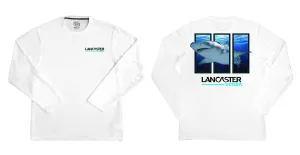 Lancaster Scuba Men's Long Sleeve Performance DriQ Shirt, TriPanel Bull Shark, Anti-Snag and UPF 50  Sun Protection