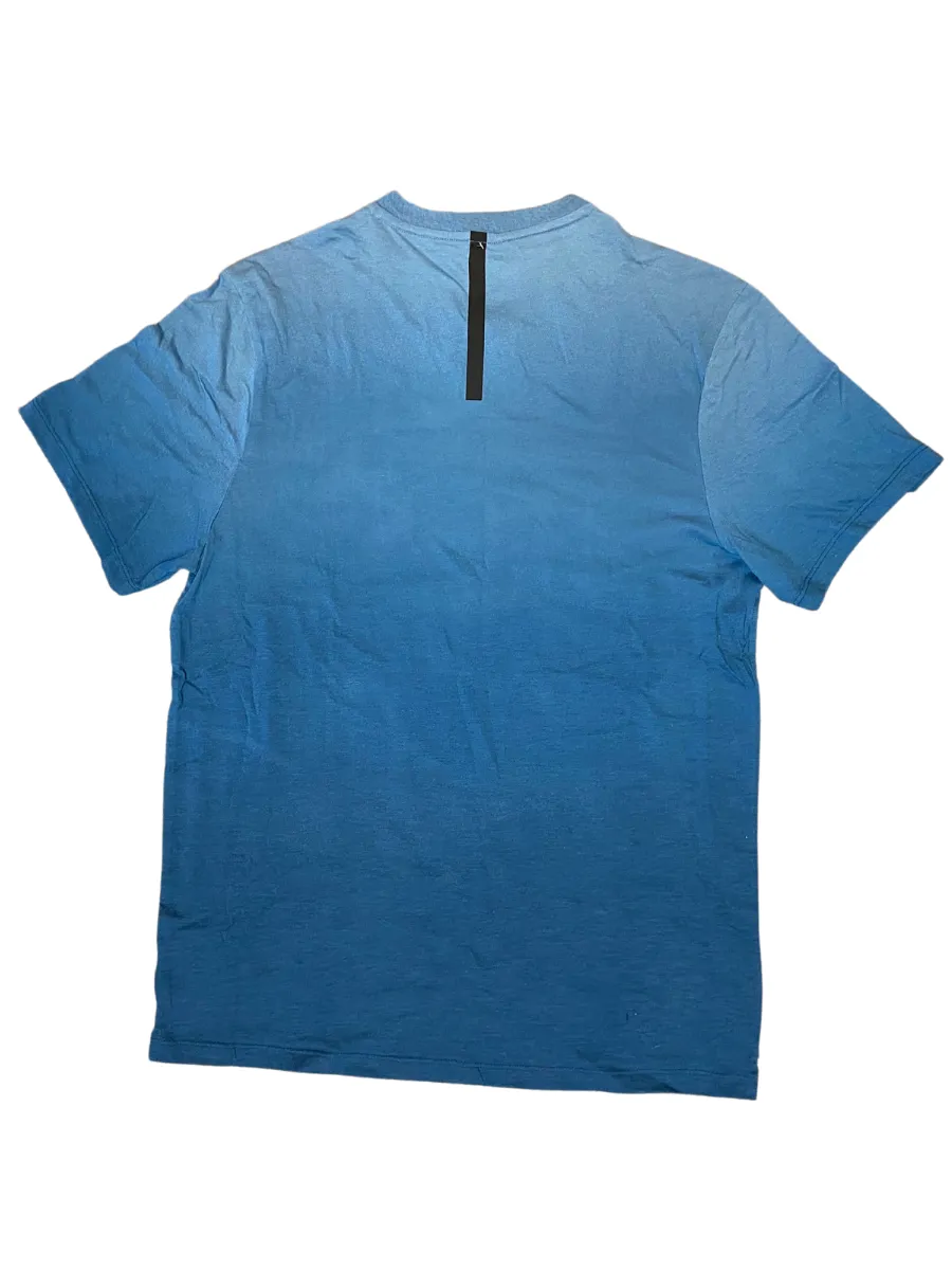 Last Chance! Onzie Yoga Mens Ombre V-Neck Tee Shirt 707 Black