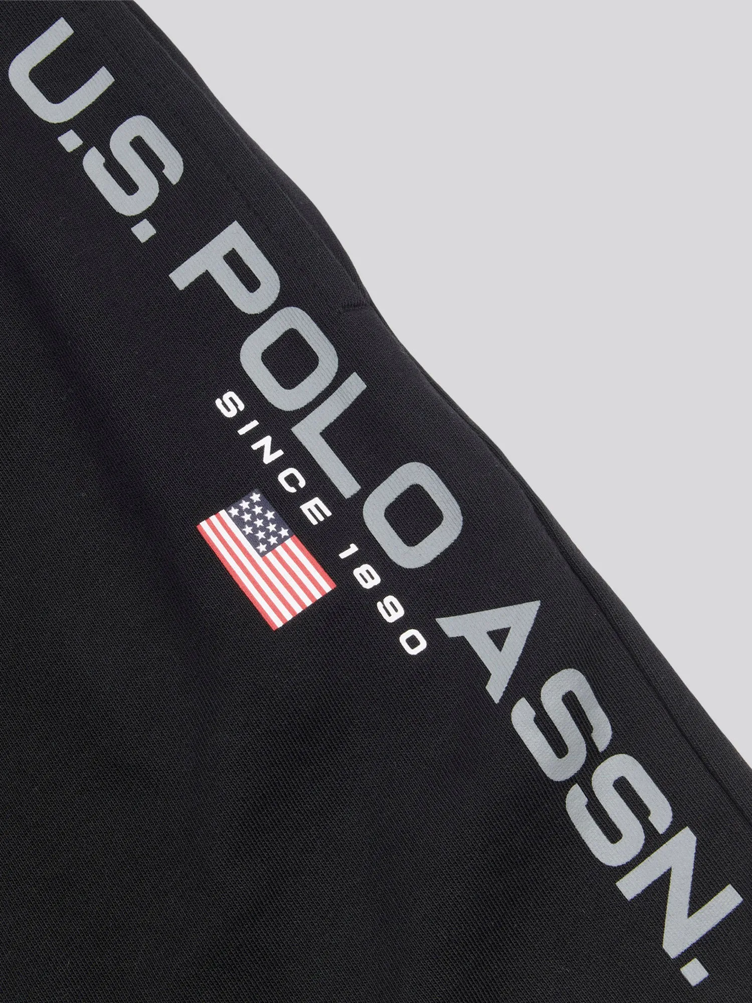 Mens Block Flag Graphic Shorts in Black