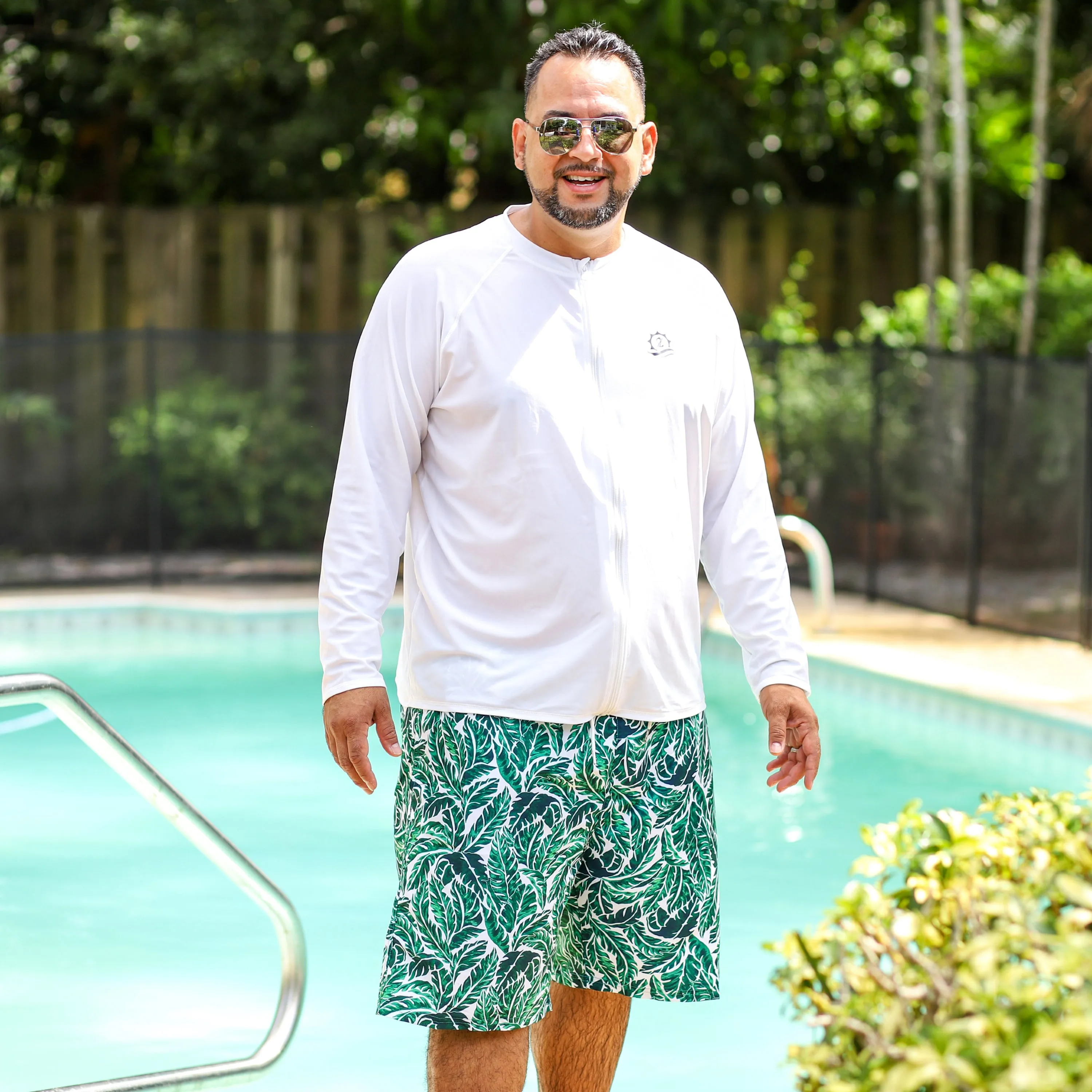 Men's Long Sleeve Rash Guard | “White”