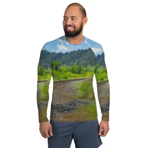 Men's Rash Guard - Edworthy Park CPKC Tracks