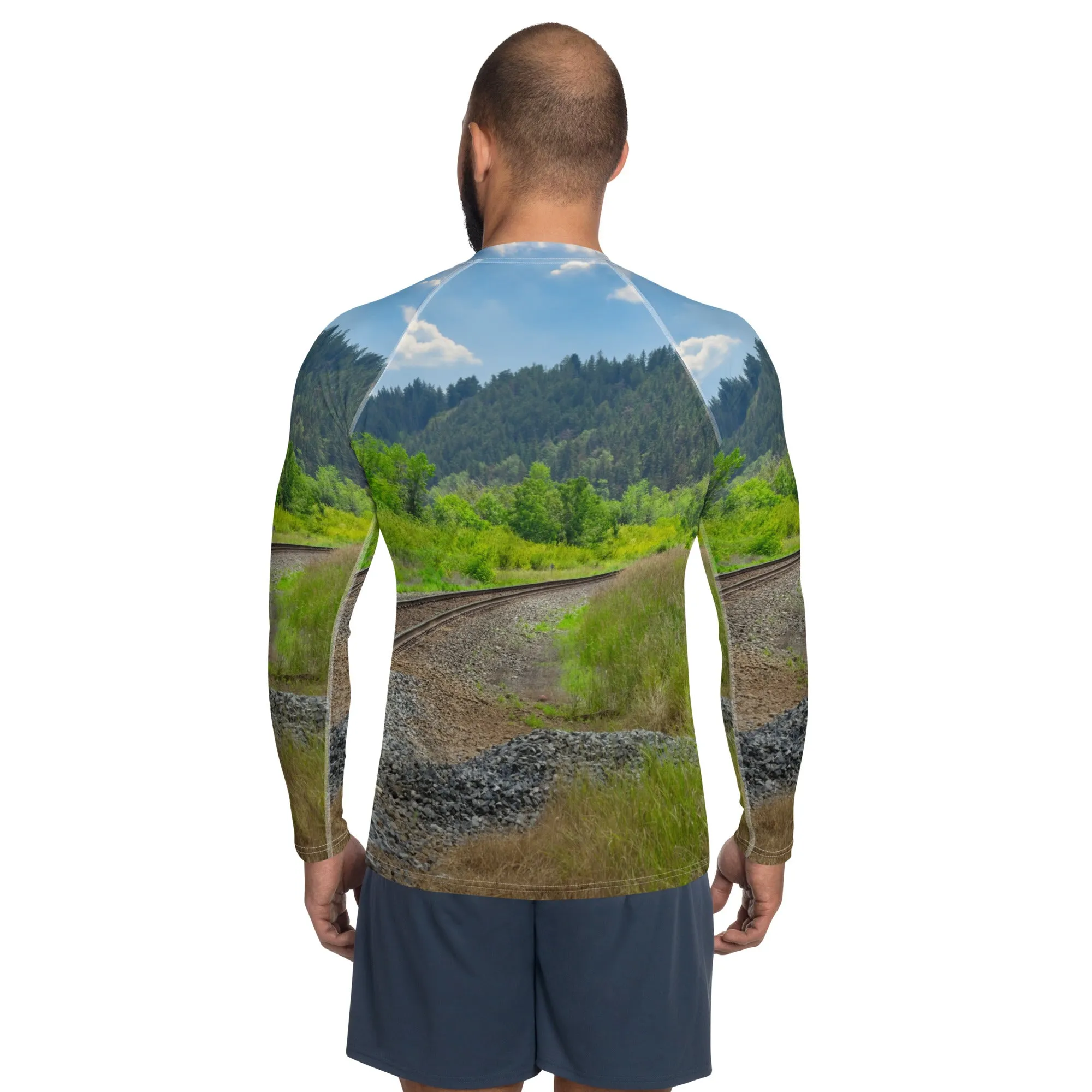 Men's Rash Guard - Edworthy Park CPKC Tracks