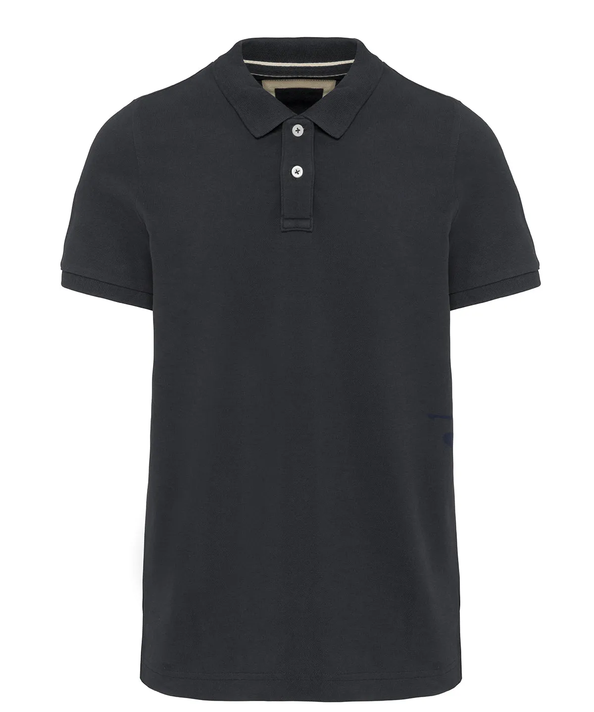 Mens vintage short sleeve polo shirt | Vintage Charcoal