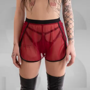 Mesh Shorts Red