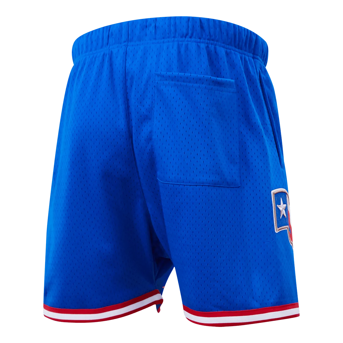 MLB TEXAS RANGERS LOGO MEN'S MESH SHORT (ROYAL/RED)