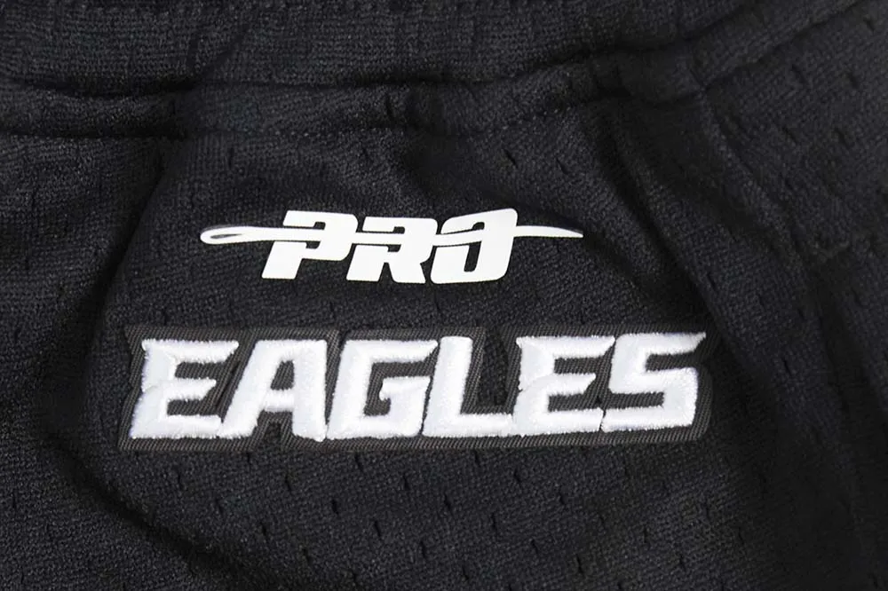 NFL PHILADELPHIA EAGLES SCRIPT TAIL WOMEN'S MESH TAPE SHORT (BLACK)