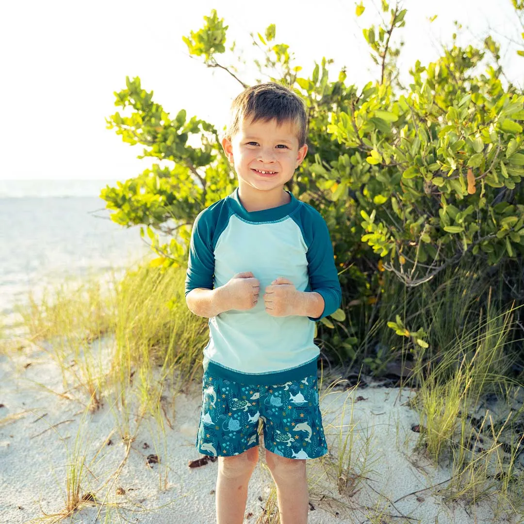 Ocean Blue Swim Rashguard