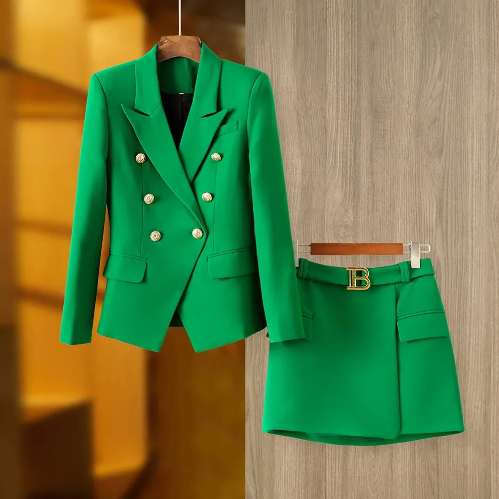 Paris Blazer Skirt Set