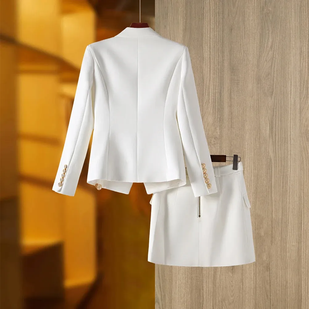 Paris Blazer Skirt Set